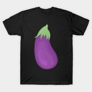 Aubergine Eggplant Veggie Sticker T-Shirt